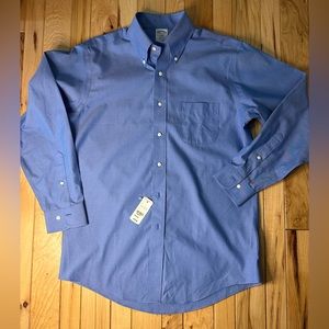 Brooks Brothers 1818 Regent Dress Shirt 15 1/2-2/3 Blue Non Iron NWT